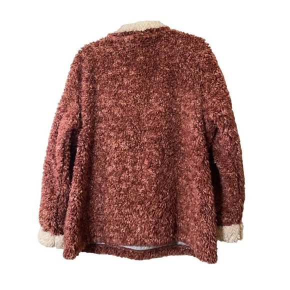 Weatherproof Vintage Women's Frosty Tipped Sherpa Pullover Wine Size XL Soft - Picture 10 of 10